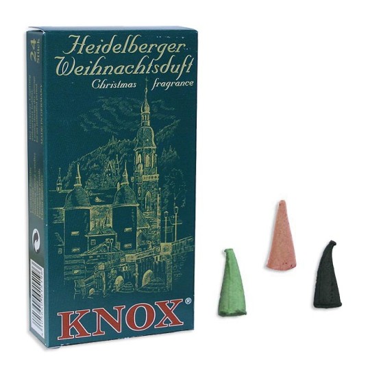 24 Medium Incense Cones in Assorted Christmas Scents ~ Heidelberg Castle